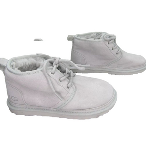 NEW UGG Womens Neumel Boots Ankle Lace-Up Lined Round Toe Warm Flat Gray Size 6